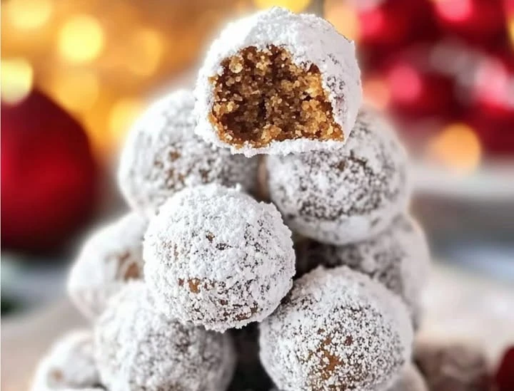 Delightful Gingerbread Snowballs