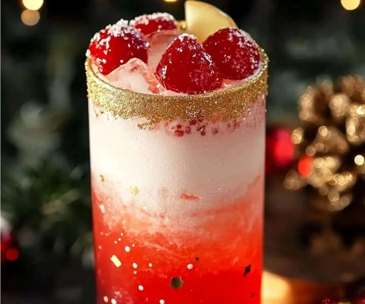 Silent Christmas Night Punch Recipe 🎄🍒✨