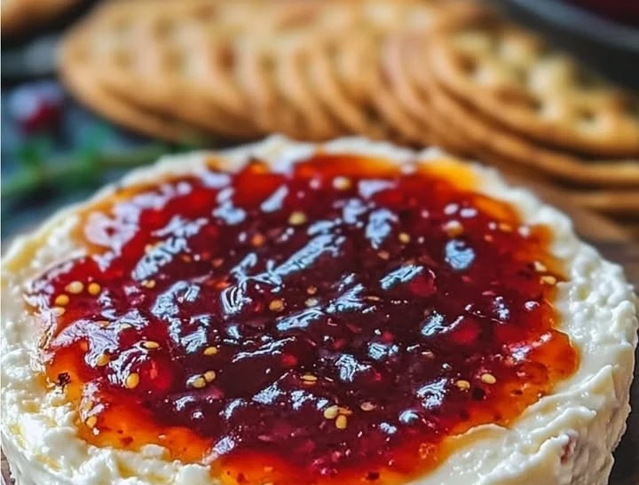 Sweet and Spicy Pepper Jelly Cheese Spread