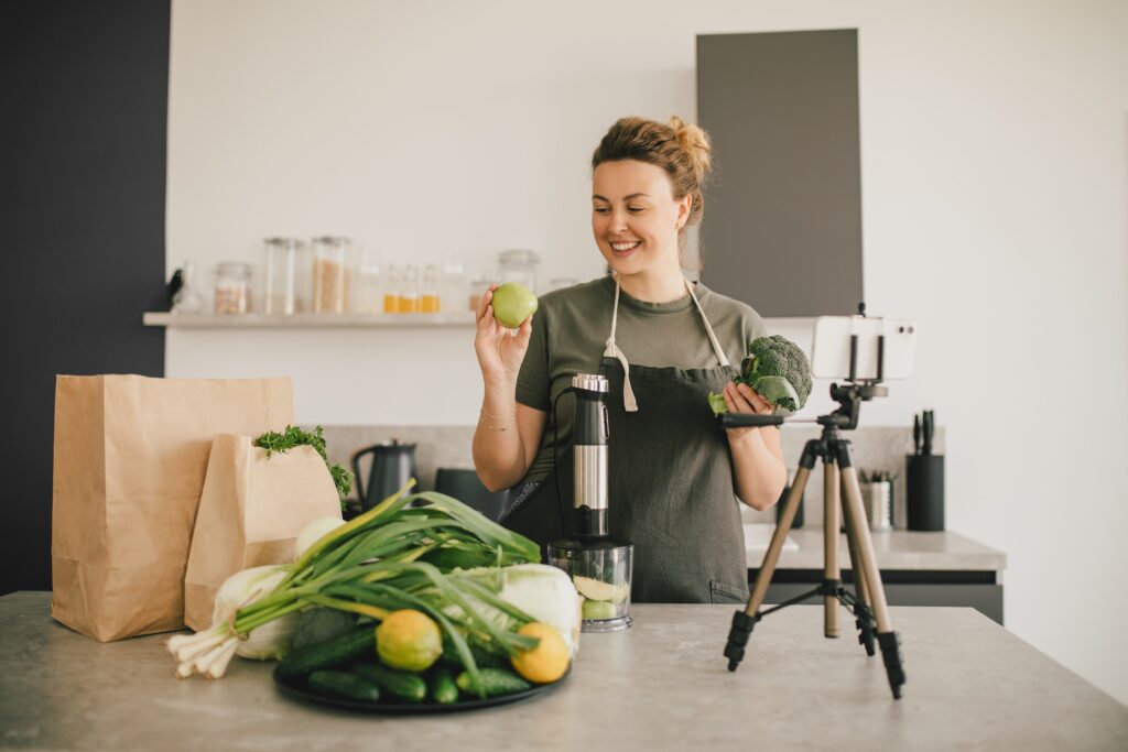 About me 1 millennial woman making smoothies of fresh vegetab 2024 12 02 14 34 19 utc min