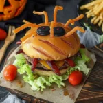 Three creative Halloween Burgers for festive celebrations.