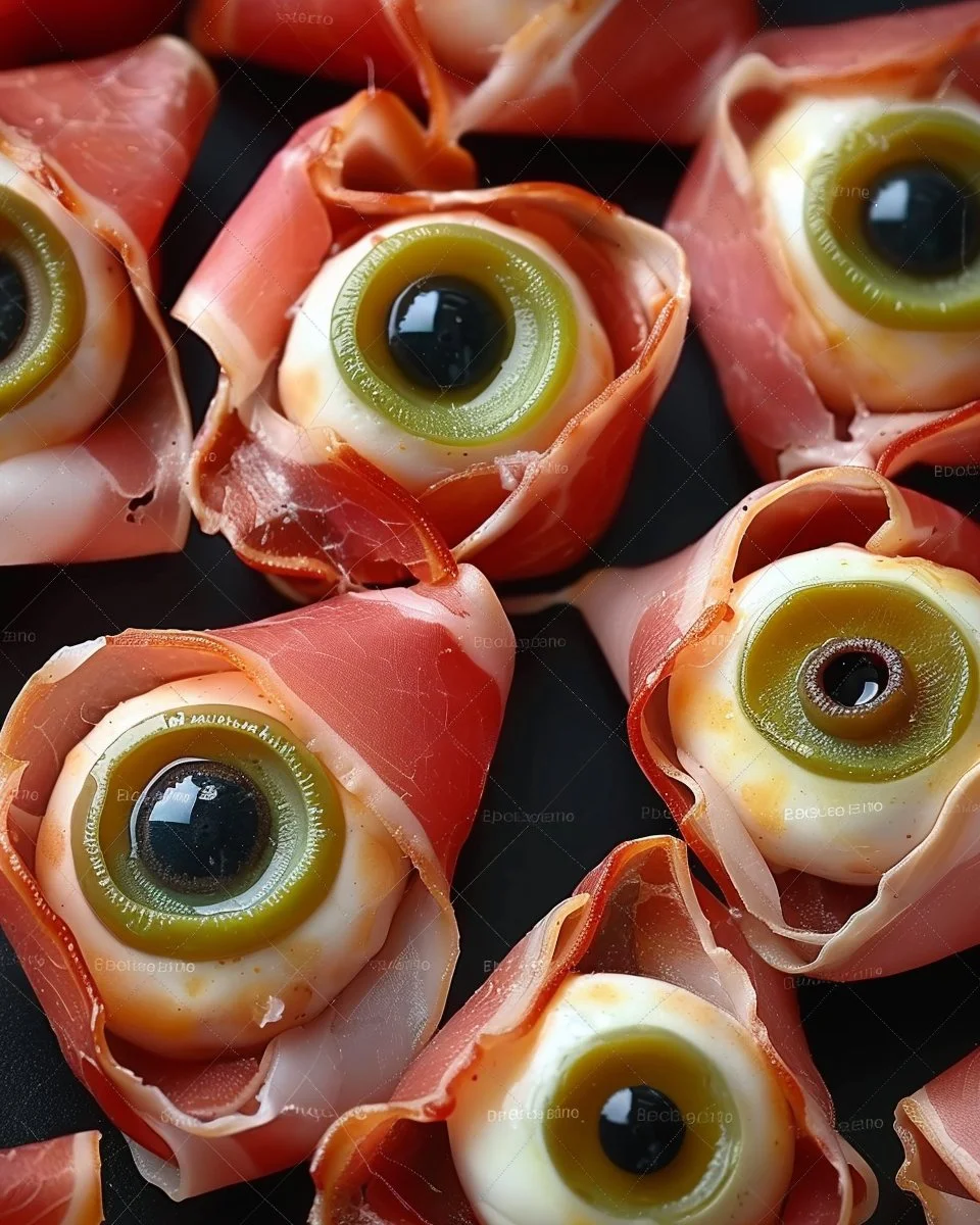 Snack Eyeballs 2 Delicious and spooky snack eyeballs for Halloween parties and festive gatherings.