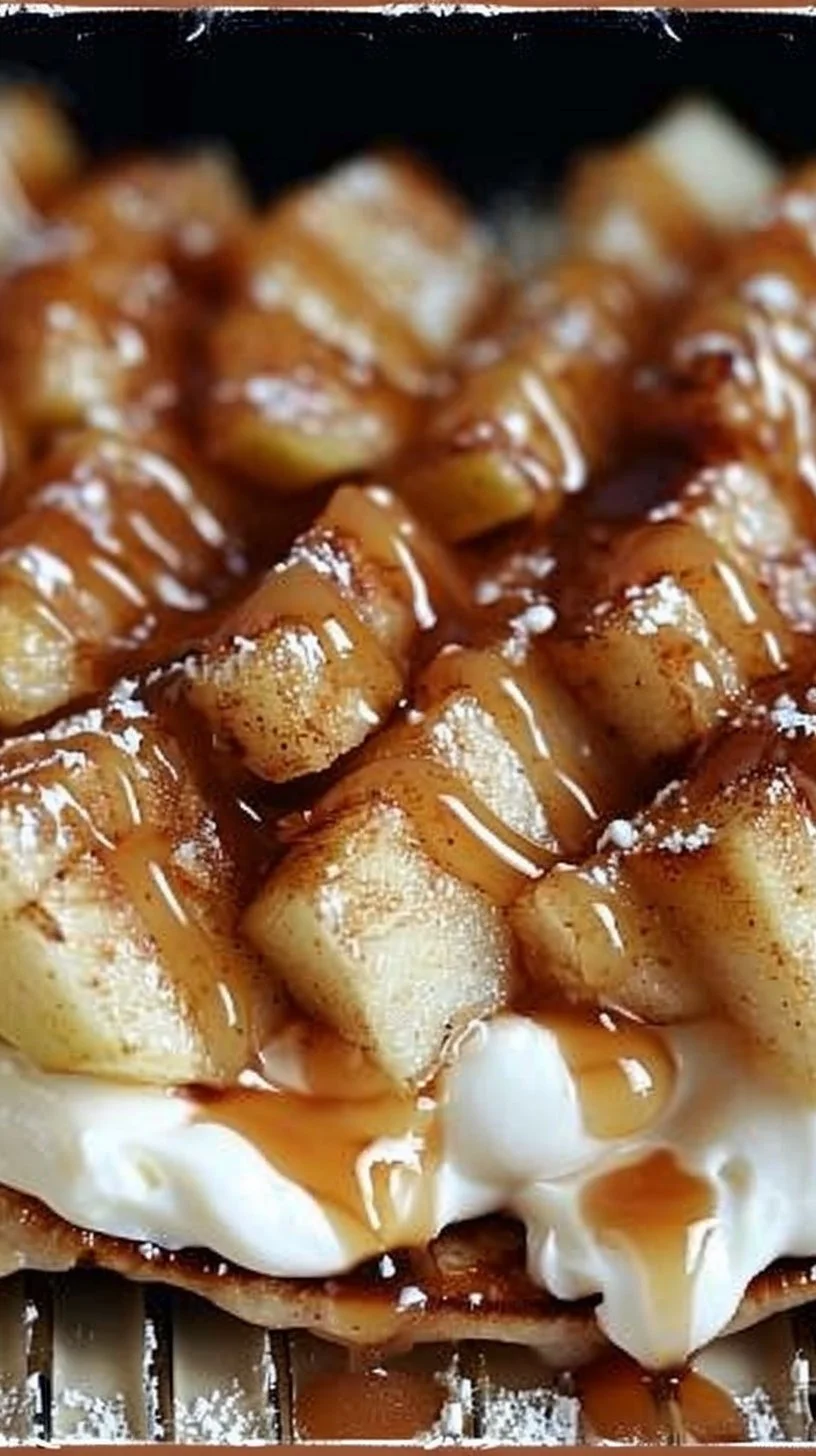 Delicious apple cheesecake tacos served on a plate, perfect dessert recipe.