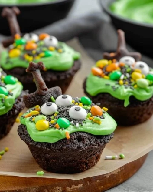 Cauldron Cookies 2 Bowl of freshly baked Cauldron Cookies ready for Halloween