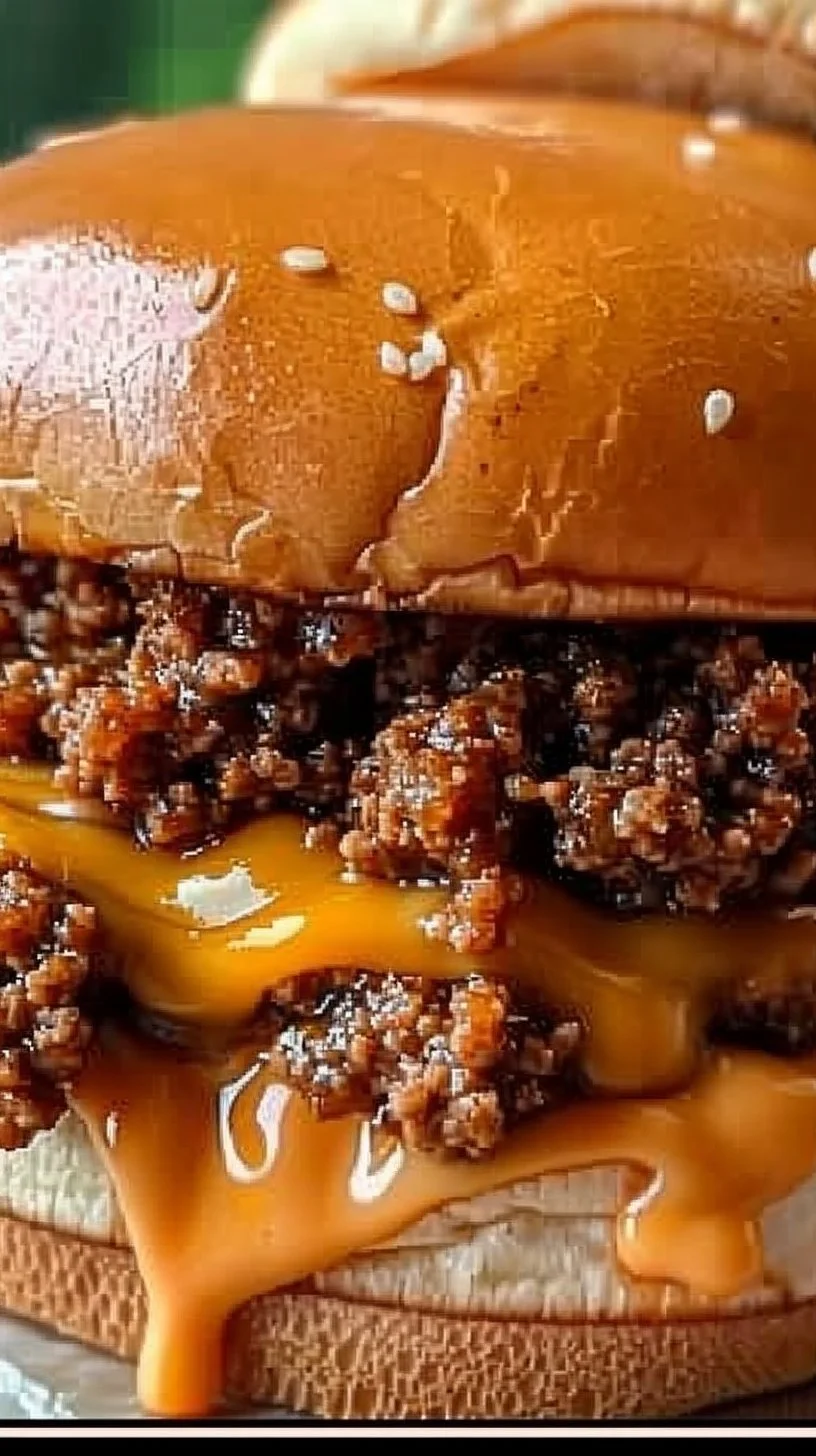 Delicious Big Mac Sloppy Joes served on a plate with secret sauce and toppings