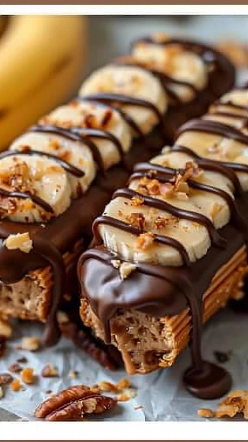 Frozen Banana Snickers 2 Delicious frozen banana Snickers bar, a healthy and sweet dessert option
