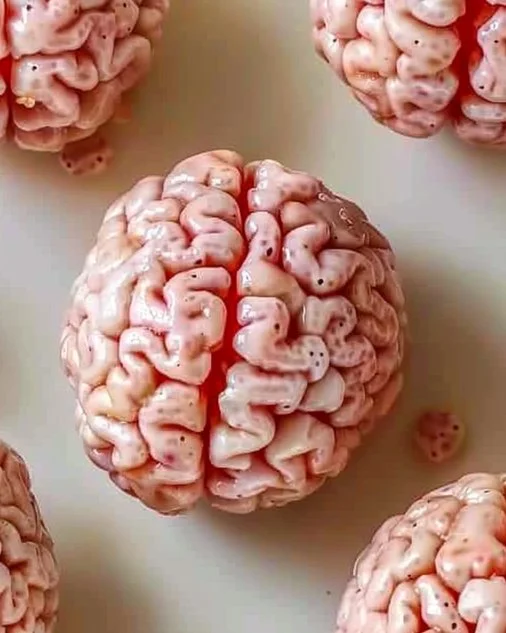 Marshmallow Rice Krispies Halloween Brains 2 Spooky Marshmallow Rice Krispies Halloween Brains dessert
