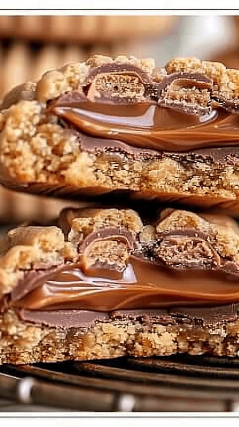 Peanut Butter Cup Stuffed Cookies Recipe 2 Peanut Butter Cup Cookies stuffed with chocolate and creamy peanut butter