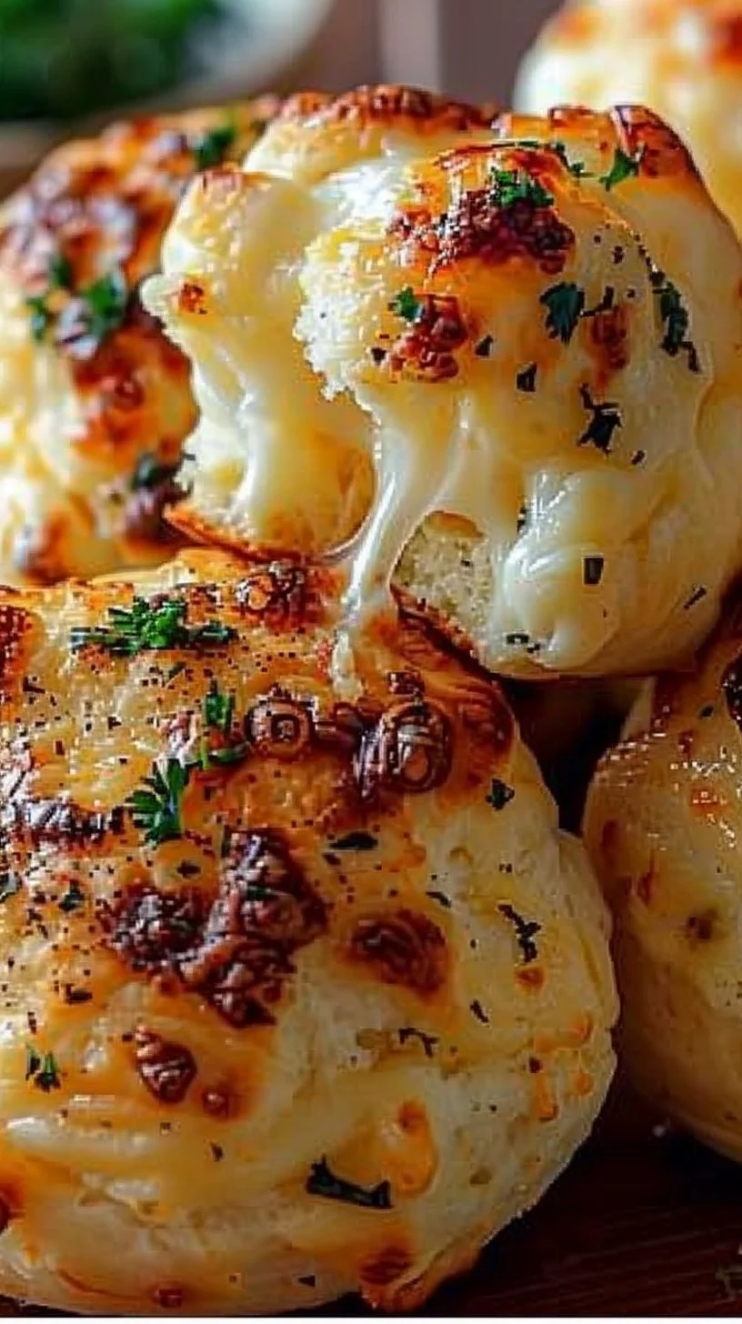 Pillsbury Biscuit Garlic Butter Cheese Bombs 2 Pillsbury Biscuit Garlic Butter Cheese Bombs ready to serve