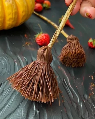 Strawberry Witch Brooms for magical adventures and whimsical charm