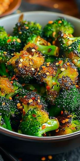 Crispy Garlic Air Fryer Broccoli 4 Crispy Garlic Air Fryer Broccoli