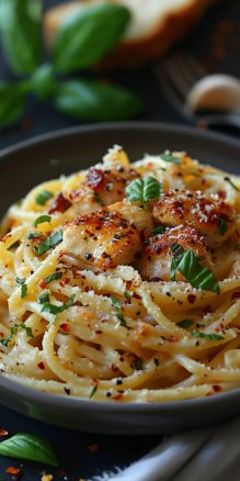 Crockpot Garlic Parmesan Chicken Pasta 4 Crockpot Garlic Parmesan Chicken Pasta