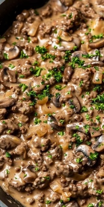 Easy Hamburger Beef Stroganoff