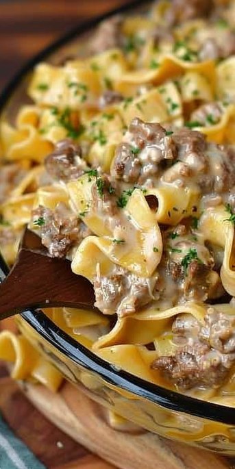 Ground Beef Stroganoff