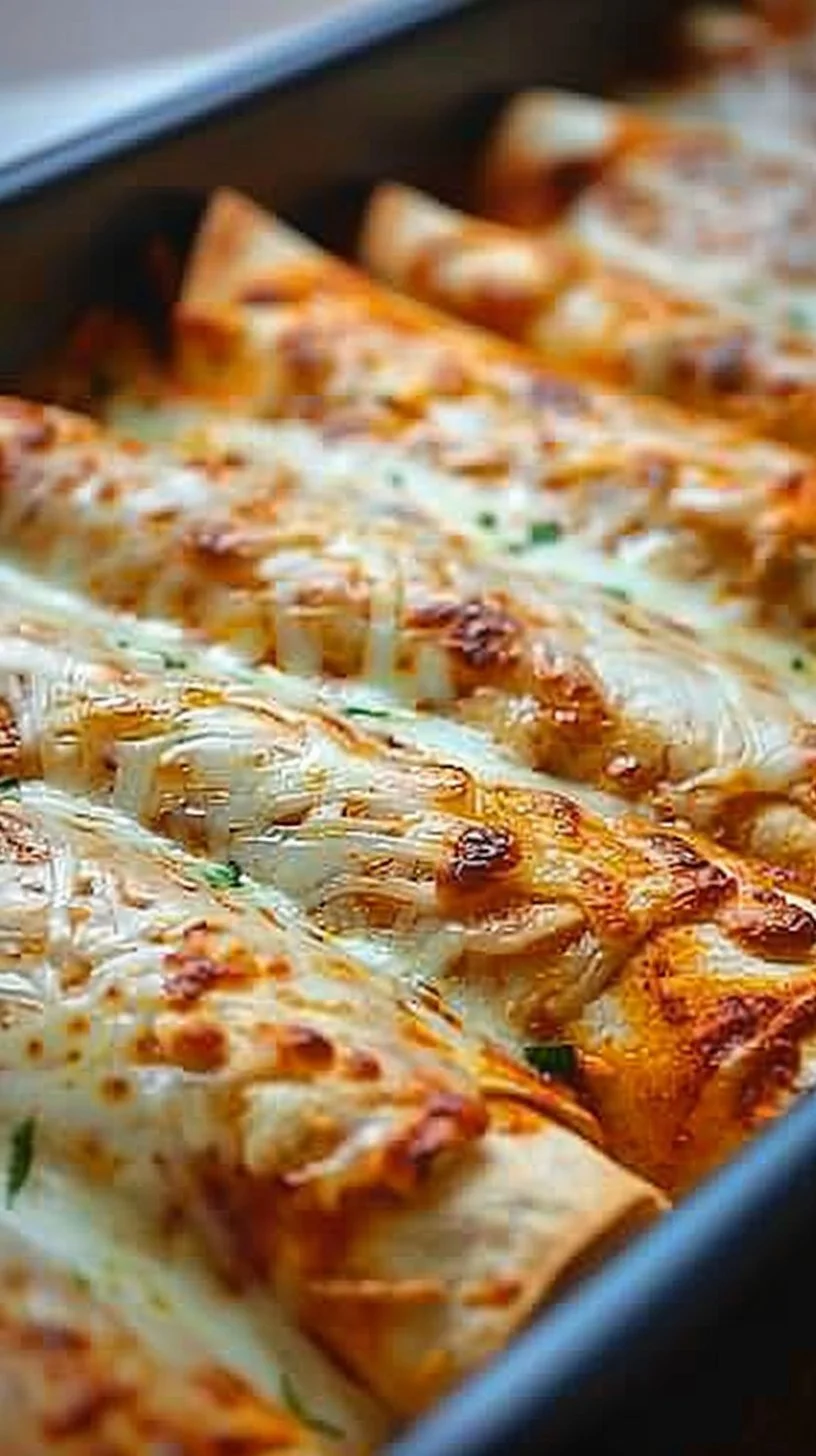 Protein chicken enchiladas with creamy white sauce