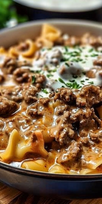 Ground Beef Stroganoff