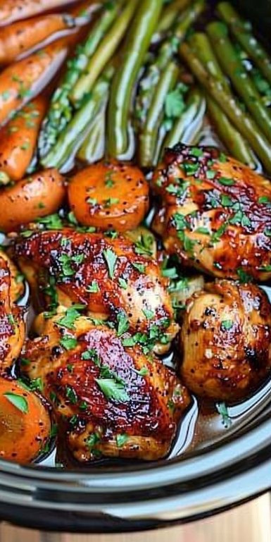 Slow Cooker Honey Garlic Chicken and Veggies 4 Slow Cooker Honey Garlic Chicken and Veggies