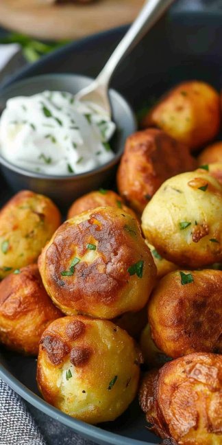 Fried Potato Balls from the Air Fryer 4 Fried Potato Balls from the Air Fryer