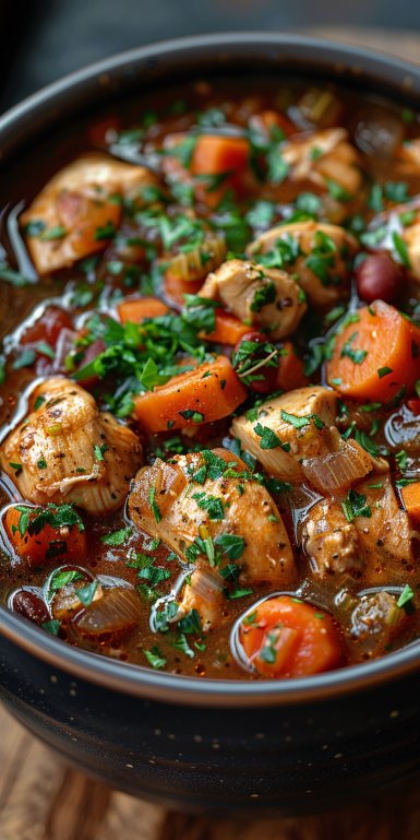 Hearty Slow Cooker Chicken Stew 4 Hearty Slow Cooker Chicken Stew