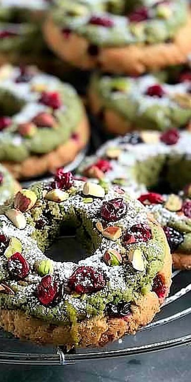Pistachio Cranberry Wreath Cookies 4 Pistachio Cranberry Wreath Cookies