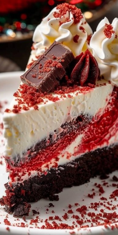 Christmas Red Velvet Cheesecake