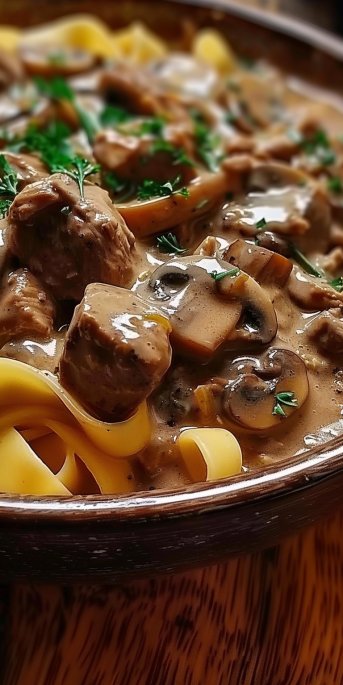 Chicken Mushroom Stroganoff