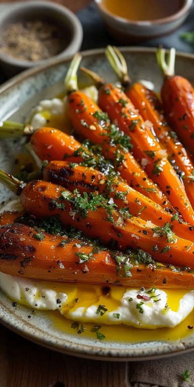 Roasted Carrots with Whipped Ricotta and Hot Honey Recipe 4 Roasted Carrots with Whipped Ricotta and Hot Honey Recipe