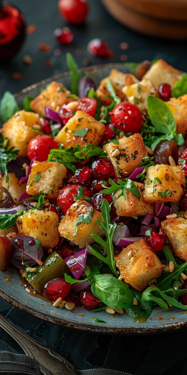 Christmas Salad with Honey Mustard Dressing 4 Christmas Salad with Honey Mustard Dressing