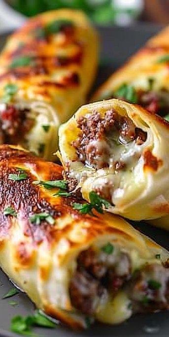 Keto Philly Cheesesteak Rolls 4 Keto Philly Cheesesteak Rolls