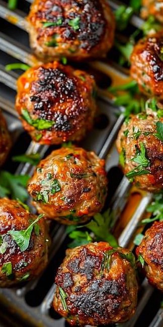 Easy Air Fryer Low Carb Meatballs 4 Easy Air Fryer Low Carb Meatballs