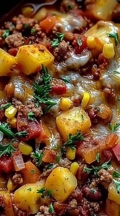 Slow Cooker Cowboy Casserole 4 Slow Cooker Cowboy Casserole