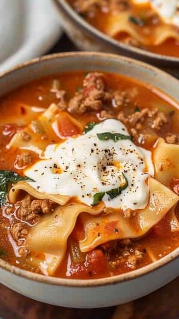 Gluten Free Lasagna Soup (Dairy Free)