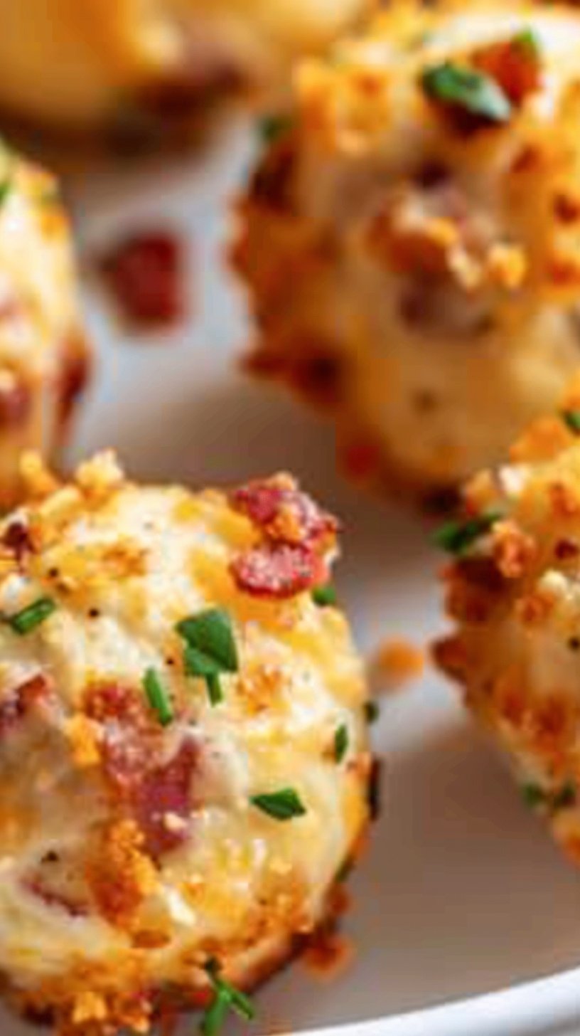 Mini Bacon Ranch Cheeseballs 4 Mini Bacon Ranch Cheeseballs