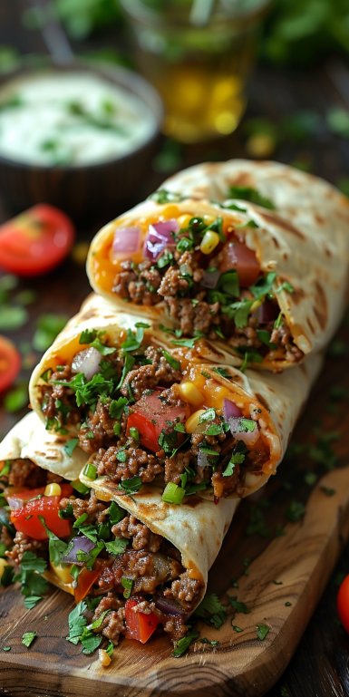 Easy Beef Burrito 4 Easy Beef Burrito