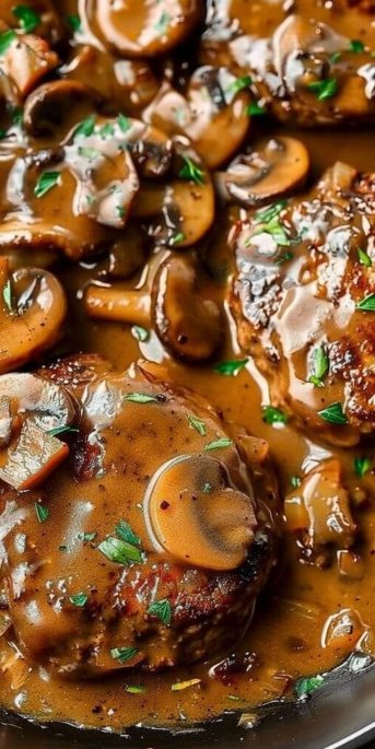 Easy Salisbury Steak with Mushroom Gravy