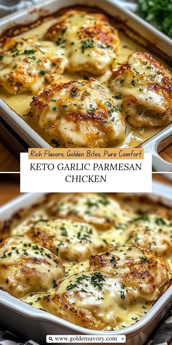 Keto Garlic Parmesan Chicken 4 Keto Garlic Parmesan Chicken