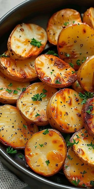 Air Fryer Sliced Potatoes