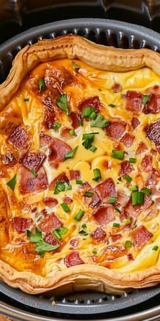 Air Fryer Crack Quiche