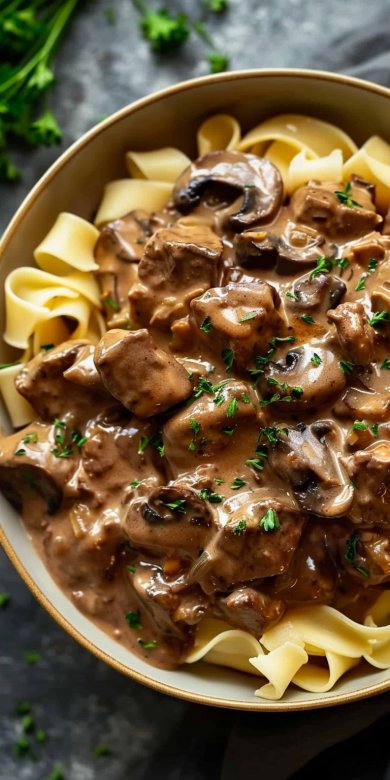 Beef Stroganoff with Ground Beef
