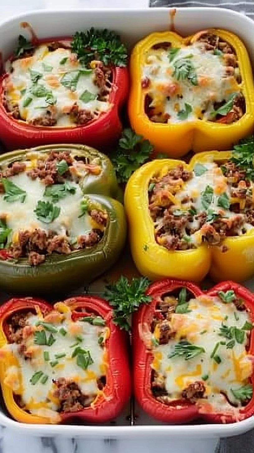 Barefoot Contessa Stuffed Peppers 3 Delicious stuffed peppers recipe inspired by the Barefoot Contessa.