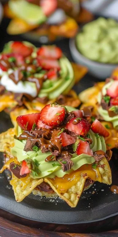 Chocolate Covered Strawberry Mini Cheesecakes 2 Delicious chocolate covered strawberry mini cheesecakes ready to serve.