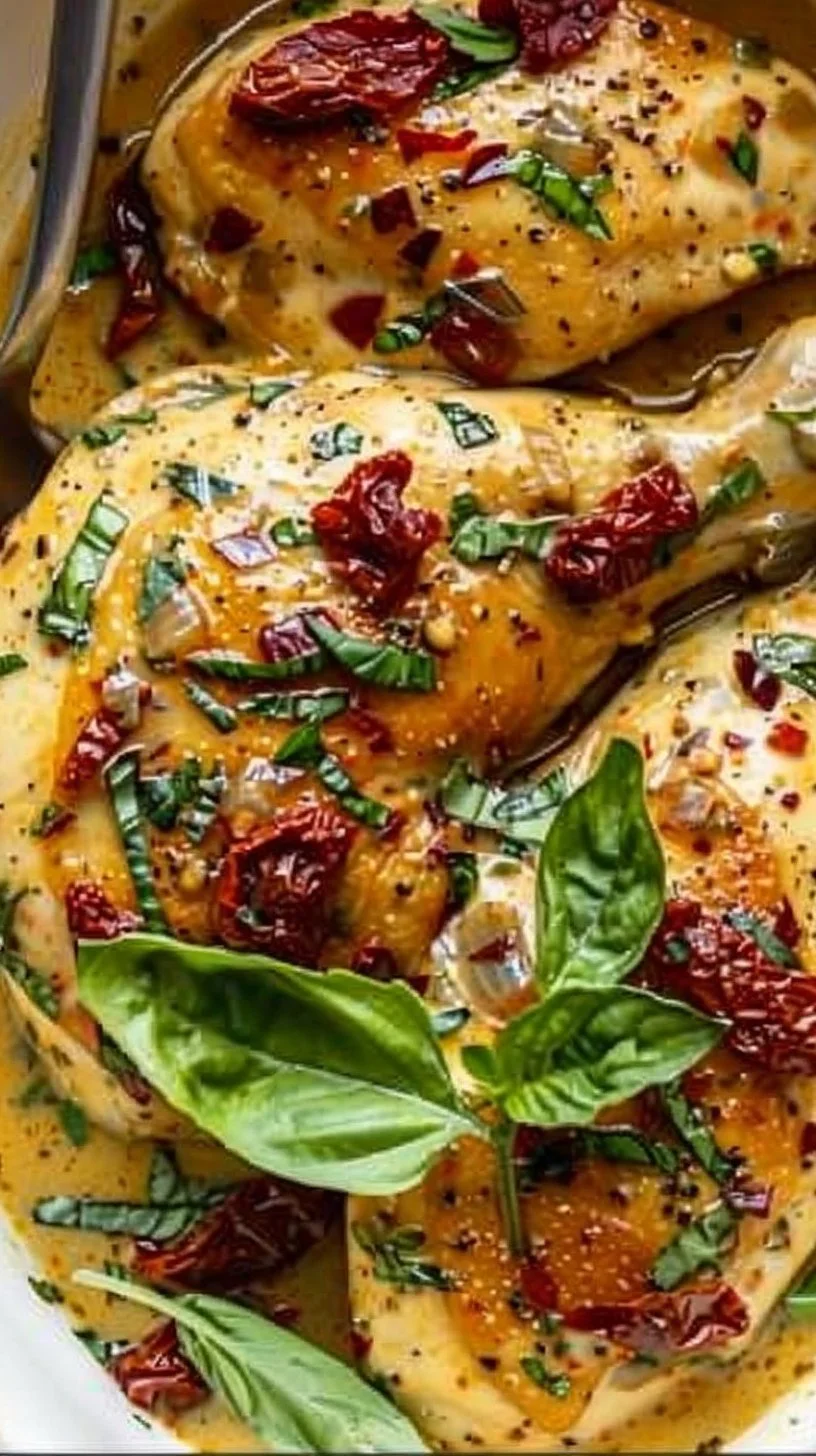 Crockpot Marry Me Chicken 3 Crockpot Marry Me Chicken dish served on a plate with garnish