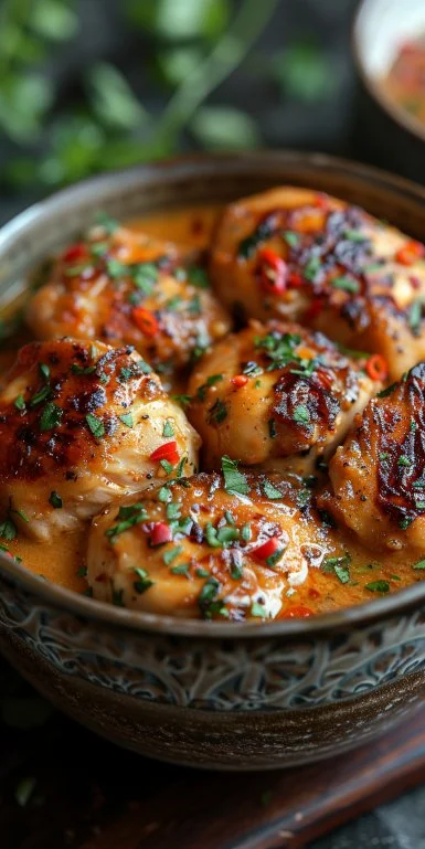 Crockpot Marry Me Chicken 3 Crockpot Marry Me Chicken served on a plate with herbs and creamy sauce