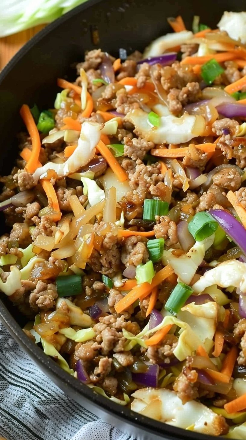 15 Minute Egg Roll In A Bowl