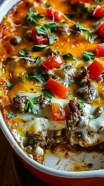 Low Carb Philly Cheesesteak Casserole 4 Low Carb Philly Cheesesteak Casserole