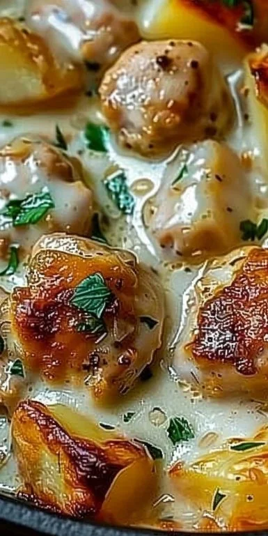 Garlic Parmesan Crockpot Chicken and Potatoes 3 Garlic Parmesan Chicken with potatoes in a crockpot