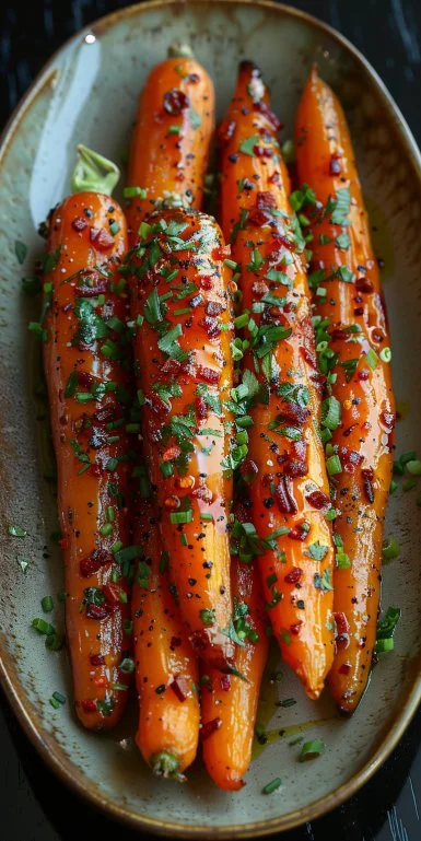 Glazed Carrots 3 Delicious glazed carrots served as a side dish