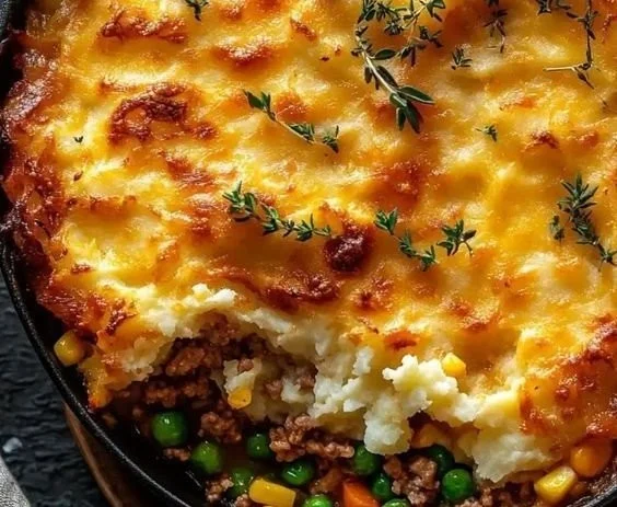 Ground Turkey Shepherd's Pie 3 Delicious Ground Turkey Shepherd's Pie served in a rustic dish