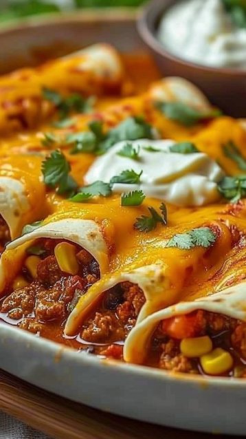 Ground Beef Enchiladas