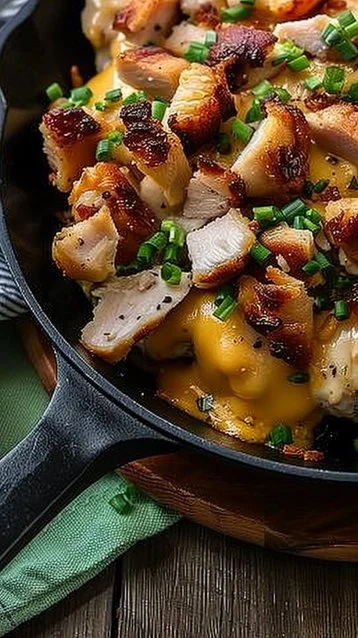 Low-Carb Keto Crack Chicken 3 Delicious low-carb keto crack chicken served in a bowl with herbs